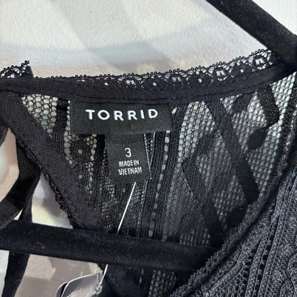 TORRID Sz 22-24 Maxi Dress Slab Cotton Lace Neckline Slinky Pockets NEW WITH TAG - Picture 8 of 14